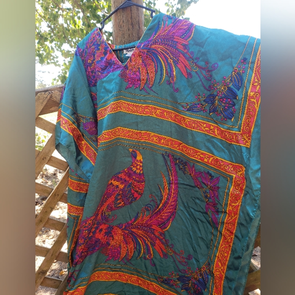 Silk vintage dress like sleepwear.